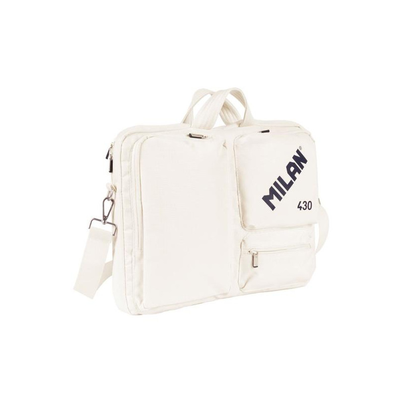 (624303SNCBG) MILAN MALETÍN PARA PORTÁTIL 17" COLECCIÓN 430 SINCE 1918 BEIGE