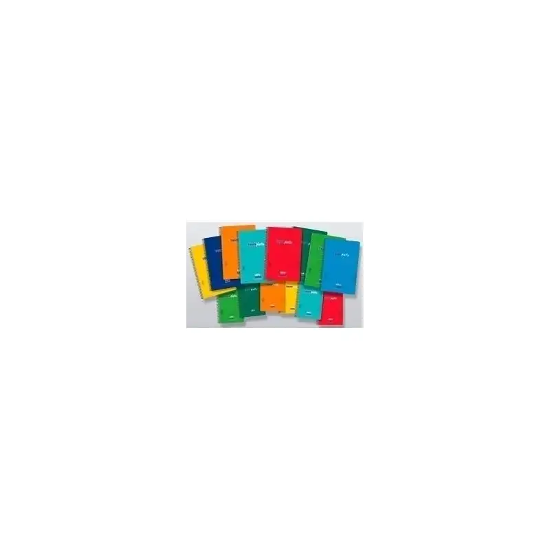 (6286-90) ZORRILLA CUADERNO ESPIRAL TAUROPLASTIC 80H FOLIO 90GR HORIZONTAL T/ PP COLORES SURTIDOS