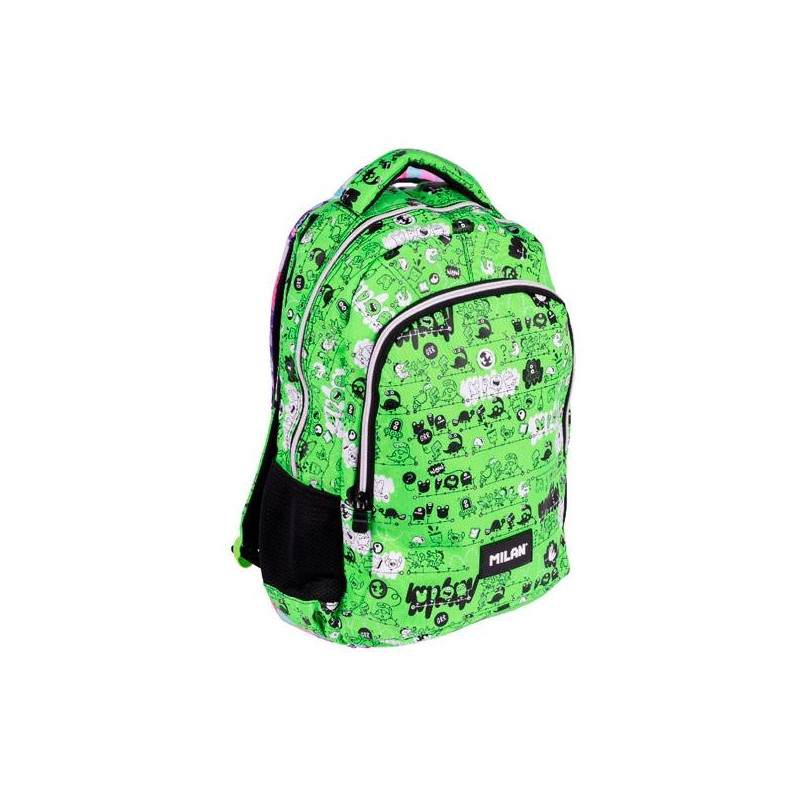 (624601TN2) MILAN MOCHILA ESCOLAR 2 CREMALLERAS 21L SERIE ESPECIAL TANDEM 2