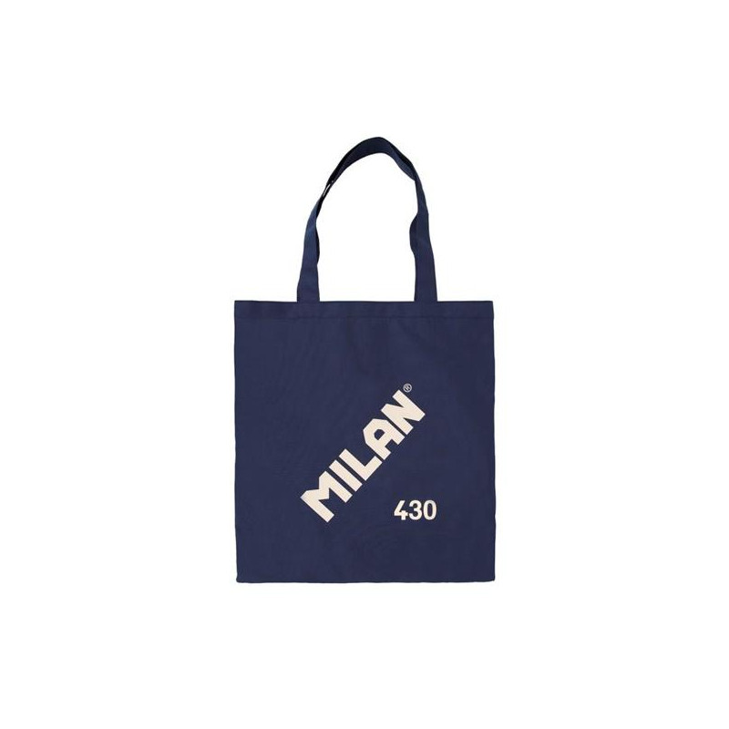 (62101SNCB) MILAN BOLSA DE MANO TOTE BAG SINCE 1918 AZUL MARINO