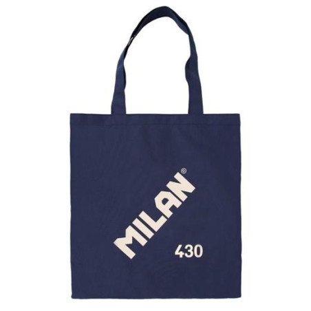 (62101SNCB) MILAN BOLSA DE MANO TOTE BAG SINCE 1918 AZUL MARINO