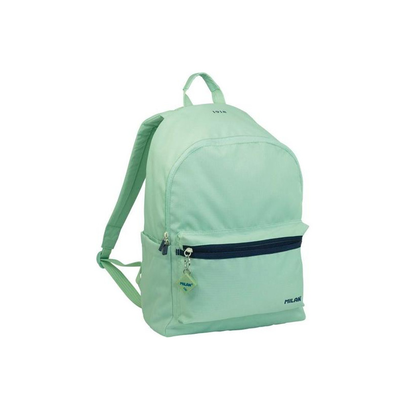 (624605SNCGR) MILAN MOCHILA URBANA CLÁSICA 2 CREMALLERAS 22L SERIE 1918 VERDE