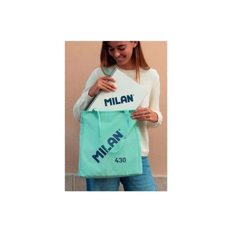 (62102SNCGR) MILAN BOLSO SHOPPER COLECCIÓN 430 SINCE 1918 VERDE