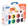 (913308BBQ) MILAN PASTA BLANDA SOFT DOUGH BOTE 59GR COLORES SURTIDOS MALETÍN 8 UD + HERRAMIENTAS BARBACOA