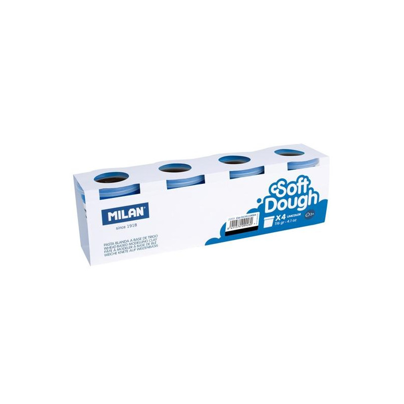 (9135118004) MILAN PASTA BLANDA SOFT DOUGH BOTE 116GR NEGRO CAJA 4 UD
