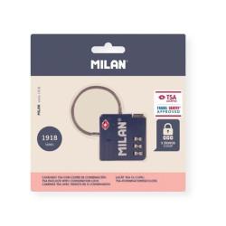 (BWM10527SNCB) MILAN CANDADO TSA CON CIERRE DE COMBINACIÓN COLECCIÓN 430 SINCE 1918 AZUL