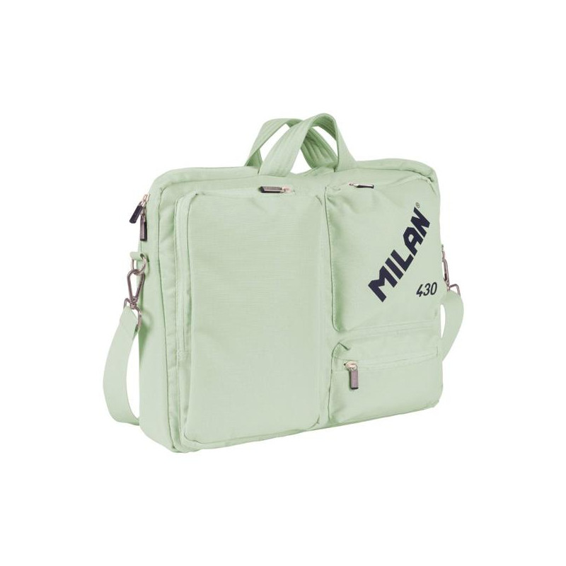 (624303SNCGR) MILAN MALETÍN PARA PORTÁTIL 17" COLECCIÓN 430 SINCE 1918 VERDE
