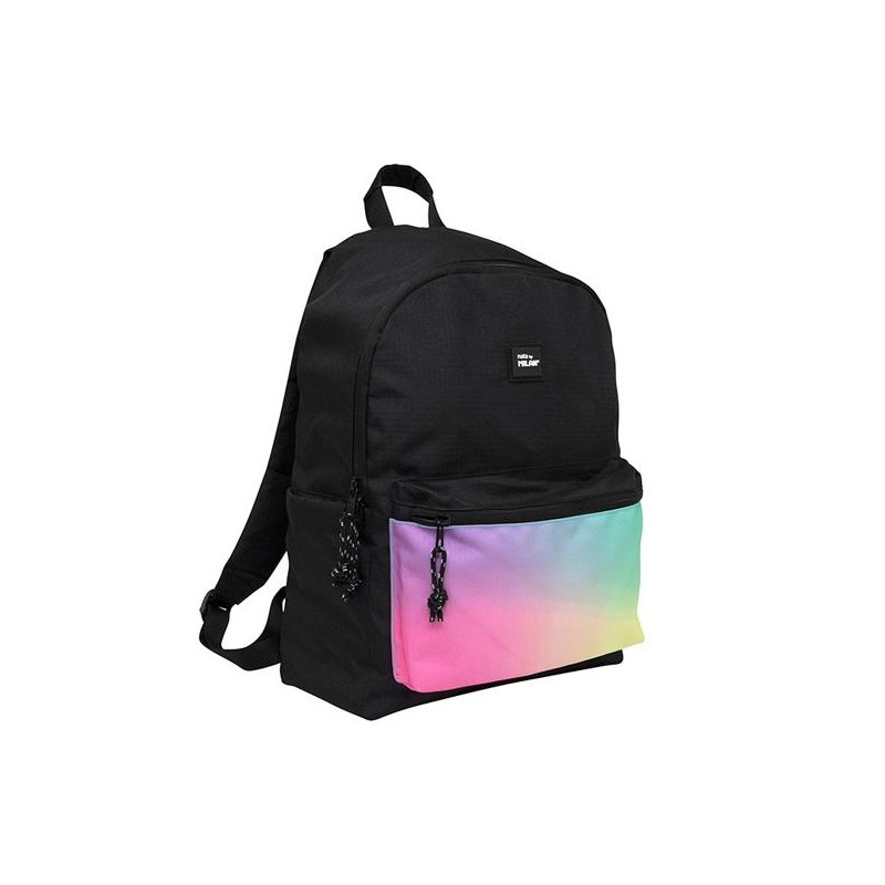 (624605SNK1) MILAN MOCHILA URBANA CLÁSICA 2 CREMALLERAS 22L SUNSET NEGRO