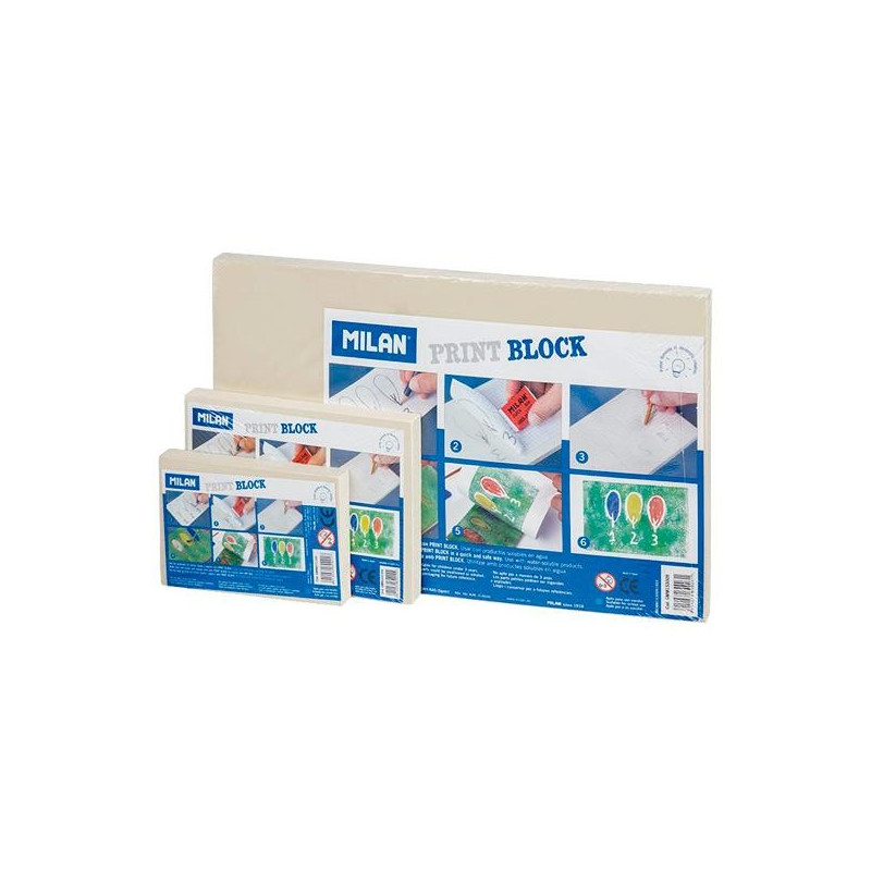 (GMM153009) MILAN PLANCHA DE GRABADO PRINT BLOCK GRANDE 15X30X0