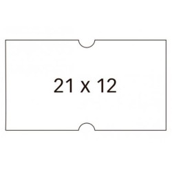 (100910) APLI ETIQUETAS PARA ETIQUETADORA DE PRECIOS 21X12MM C/RECTOS 6 ROLLOS DE 1000 BLANCO