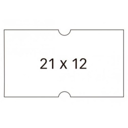 (100911) APLI ETIQUETAS REMOVIBLES PARA ETIQUETADORA DE PRECIOS 21X12MM C/RECTOS 6 ROLLOS DE 1000 BLANCO