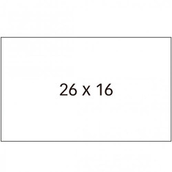 (100917) APLI ETIQUETAS PARA ETIQUETADORA DE PRECIOS 26X16MM C/RECTOS 6 ROLLOS DE 1000 BLANCO
