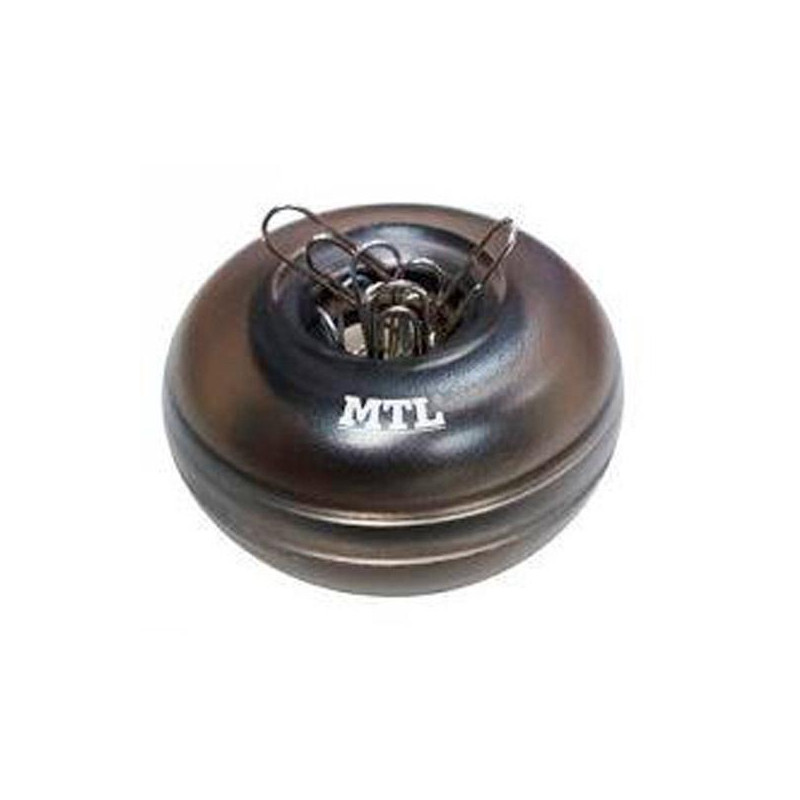 (79293) MTL PORTACLIPS IMANTADO REDONDO NEGRO TRASNLÚCIDO