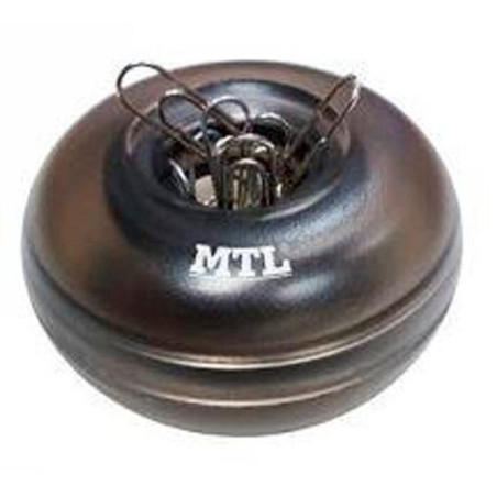 (79293) MTL PORTACLIPS IMANTADO REDONDO NEGRO TRASNLÚCIDO