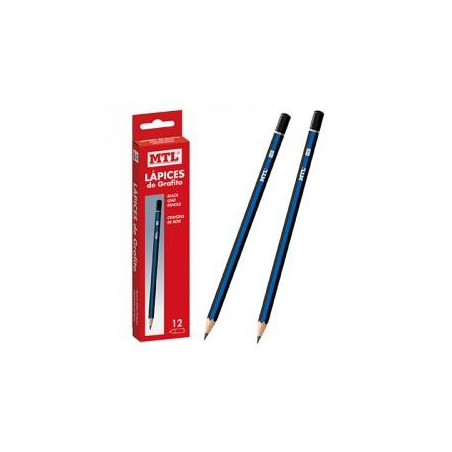 (79560) MTL LAPIZ MADERA GRAFITO HB -12U-