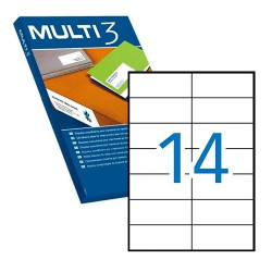 (04710) MULTI-3 ETIQUETAS ADHESIVAS 105X42