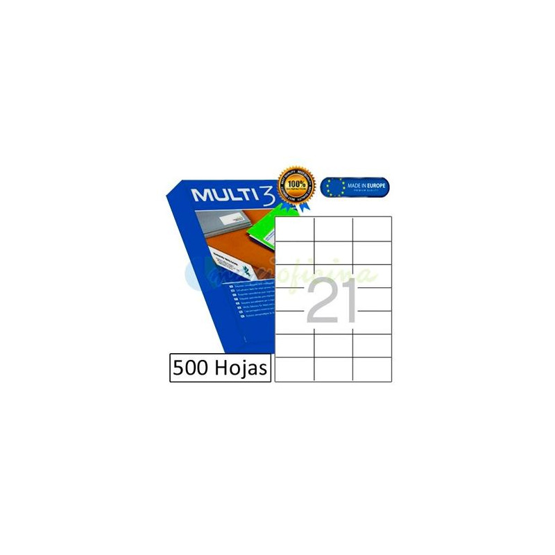 (10519) MULTI-3 ETIQUETAS ADHESIVAS 70X42