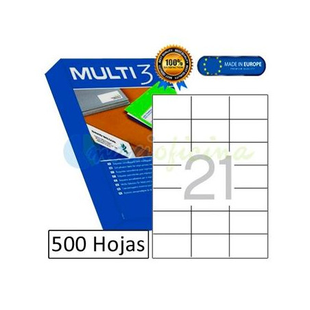 (10519) MULTI-3 ETIQUETAS ADHESIVAS 70X42