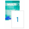 (10533) MULTI-3 ETIQUETAS ADHESIVAS 210X297MM INKJET/LÁSER C/RECTOS 1 X 500H BLANCO