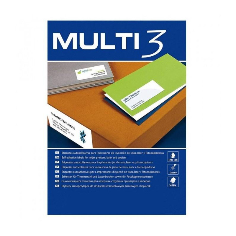 (10509) MULTI-3 ETIQUETAS ADHESIVAS 38X21