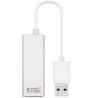 (10.03.0401) NANOCABLE CONVERSOR USB 3.0 A ETHERNET GIGABIT 10/100/1000 MBPS BLANCO 15CM