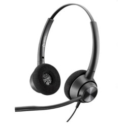 (77T26AA) HP POLY AURICULARES DE DIADEMA BIAURAL C/ MICRÓFONO QD ENCOREPRO 320 NEGRO