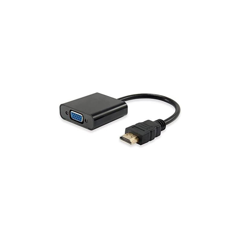 (NXADAP01) NILOX CABLE ADAPTADOR HDMI MACHO A VGA HEMBRA NEGRO