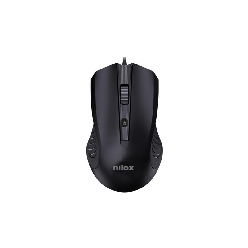 (MOUSB1013) NILOX RATÓN CABLE USB 2400DPI NEGRO