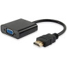 (NXADAP01) NILOX CABLE ADAPTADOR HDMI MACHO A VGA HEMBRA NEGRO