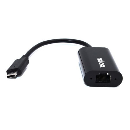 (NXADAP06) NILOX CABLE ADAPTADOR USB C  A RJ45 M/H NEGRO
