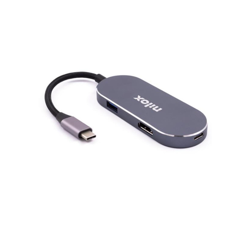 (NXDSUSBC01) NILOX DOCK STATION 3 PUERTOS USB 3.0 1