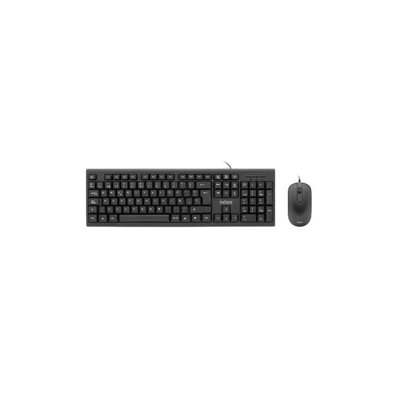 (NXKME000005) NILOX COMBO TECLADO + RATÓN CABLE USB NEGRO