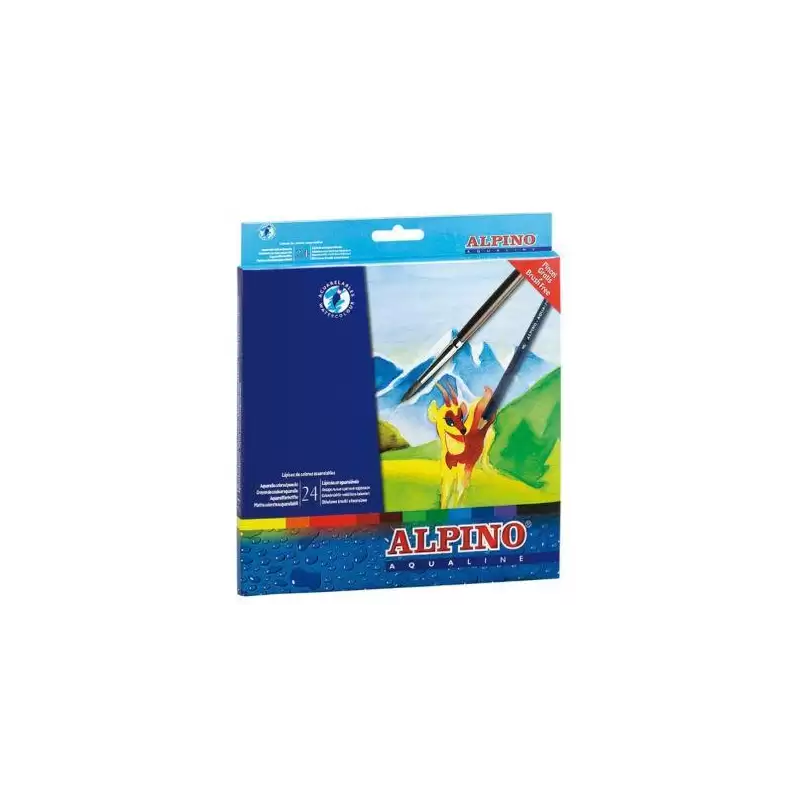 (AL000131) ALPINO LÁPICES DE COLORES AQUALINE ACUARELABLES 175MM ESTUCHE DE 24 C/SURTIDOS