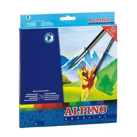 (AL000131) ALPINO LÁPICES DE COLORES AQUALINE ACUARELABLES 175MM ESTUCHE DE 24 C/SURTIDOS