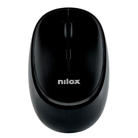 (NXMDWS102) NILOX RATÓN INALÁMBRICO 1600PPP 4 BOTONES RECARGABLE NEGRO