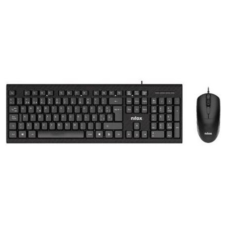 (NXKME0011) NILOX COMBO TECLADO + RATÓN CABLE USB NEGRO