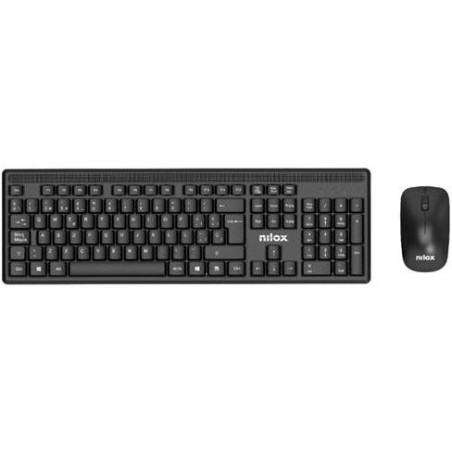 (NXKMWE011) NILOX COMBO TECLADO + RATÓN INALÁMBRICO NEGRO
