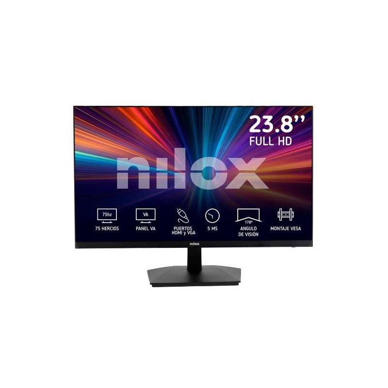 (NXM24FHD11) NILOX MONITOR DESKTOP VA LED 24" 75HZ 16:9 HDMI/VGA