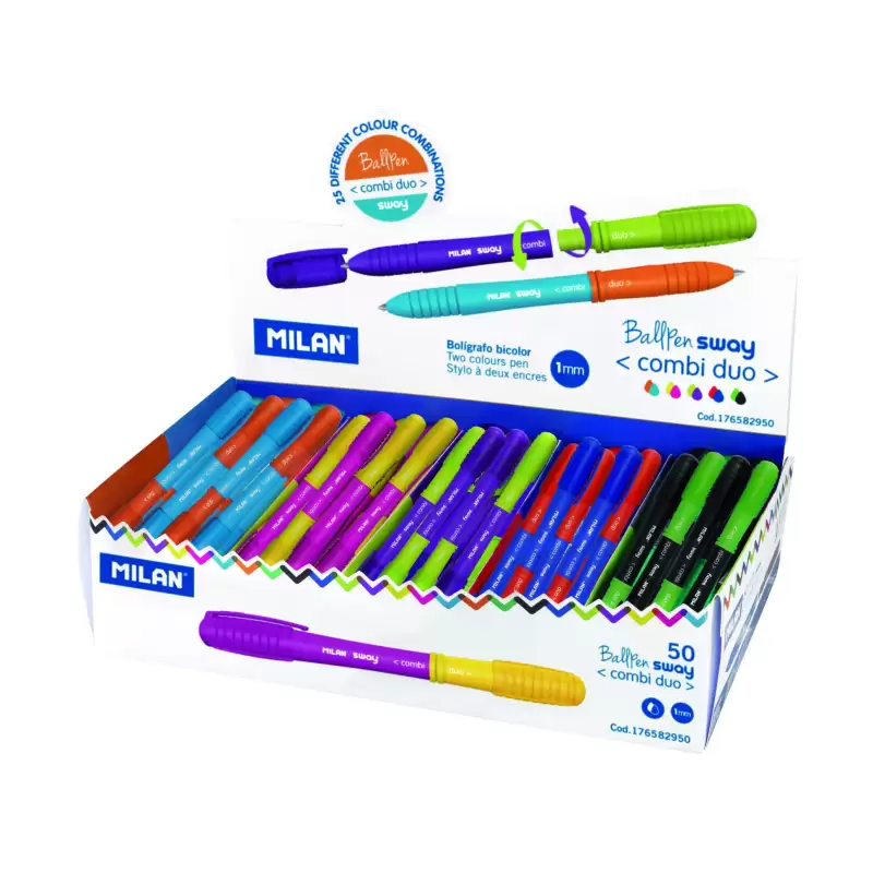 (176582950) MILAN BOLÍGRAFO SWAY COMBI DUO COLORES EXPOSITOR -50U-
