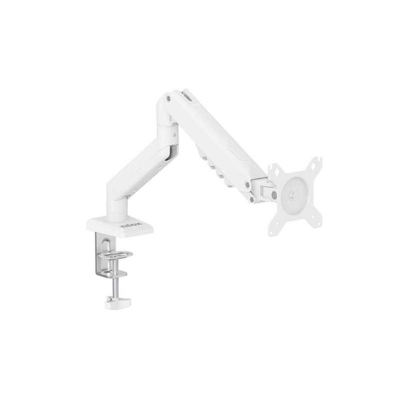 (NXSMA02W) NILOX SOPORTE DE MESA GIRATORIO E INCLINABLE 1 BRAZO ARTICULADO HASTA 32" BLANCO