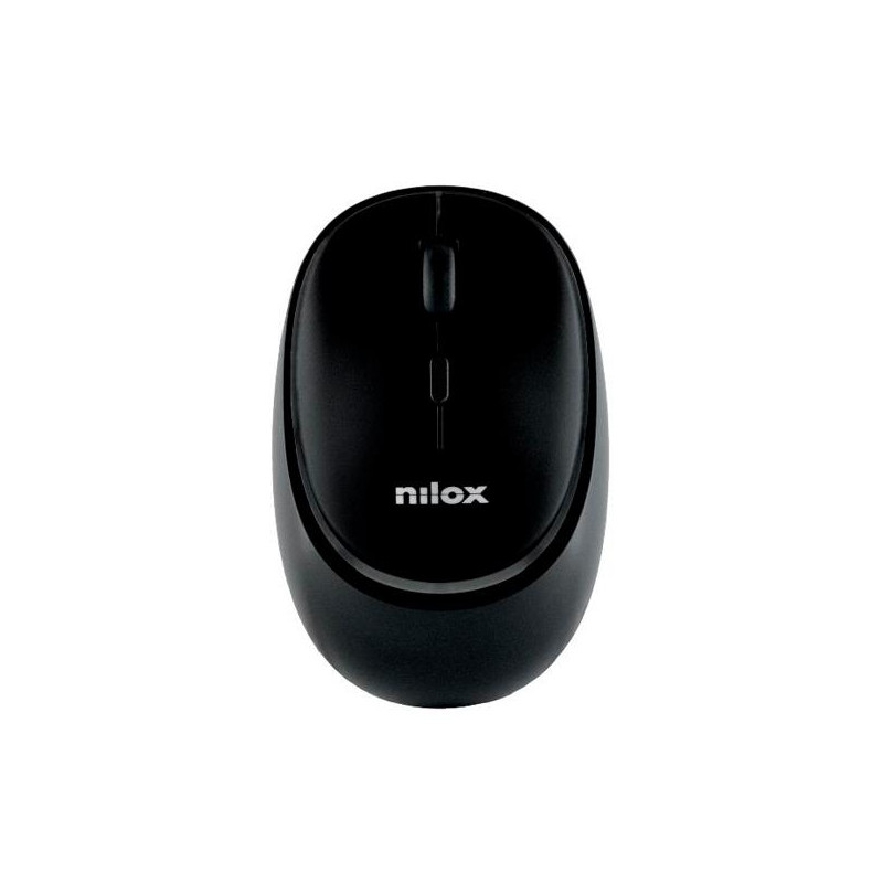 (NXMDWS102) NILOX RATÓN INALÁMBRICO 1600PPP 4 BOTONES RECARGABLE NEGRO