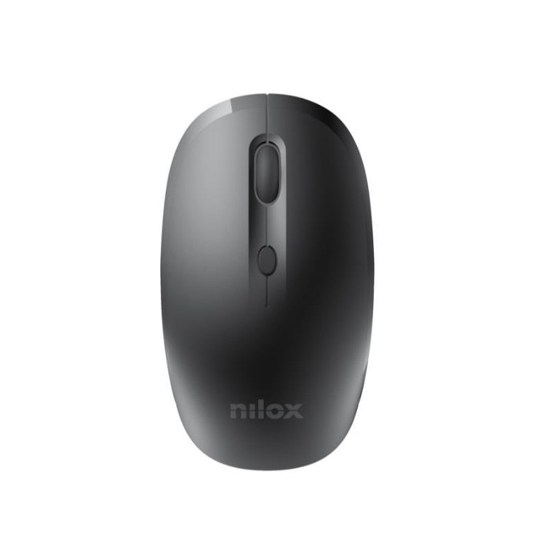 (NXMOWI4002) NILOX RATÓN INALÁMBRICO 3200PPP 4 BOTONES RECARGABLE NEGRO
