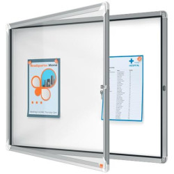 (1902559) NOBO VITRINA INTERIOR PREMIUM PLUS PARA 8 HOJAS A4 SUPERFICIE BLANCA MAGNÉTICA