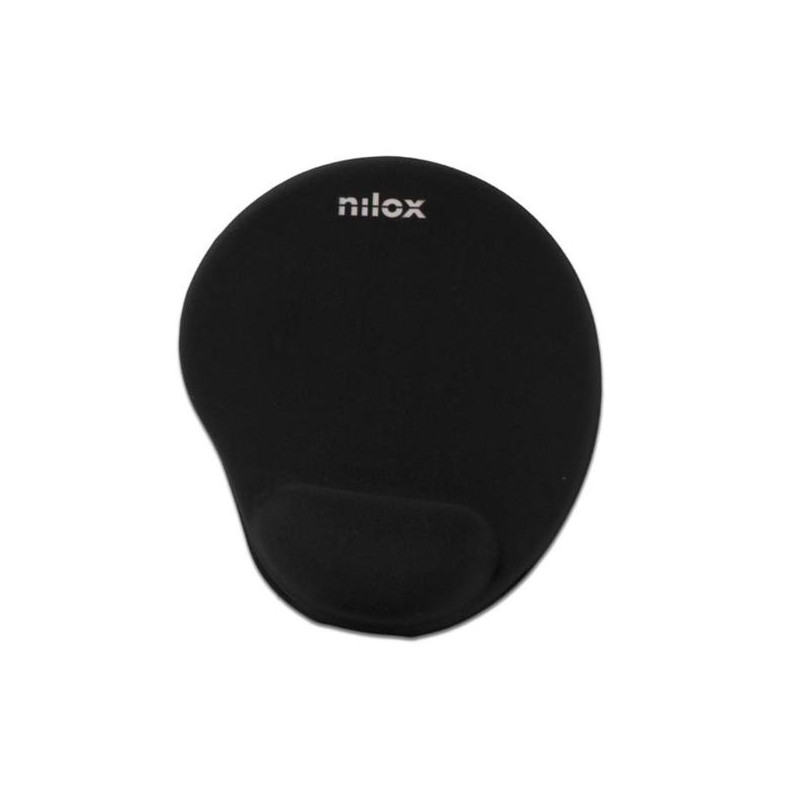 (NXMPE01) NILOX ALFOMBRILLA ERGONOMICA PARA RATON NEGRO