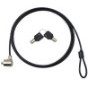 (NXSC001) NILOX CABLE DE SEGURIDAD PARA PORTÁTIL CON LLAVE. COLOR NEGRO