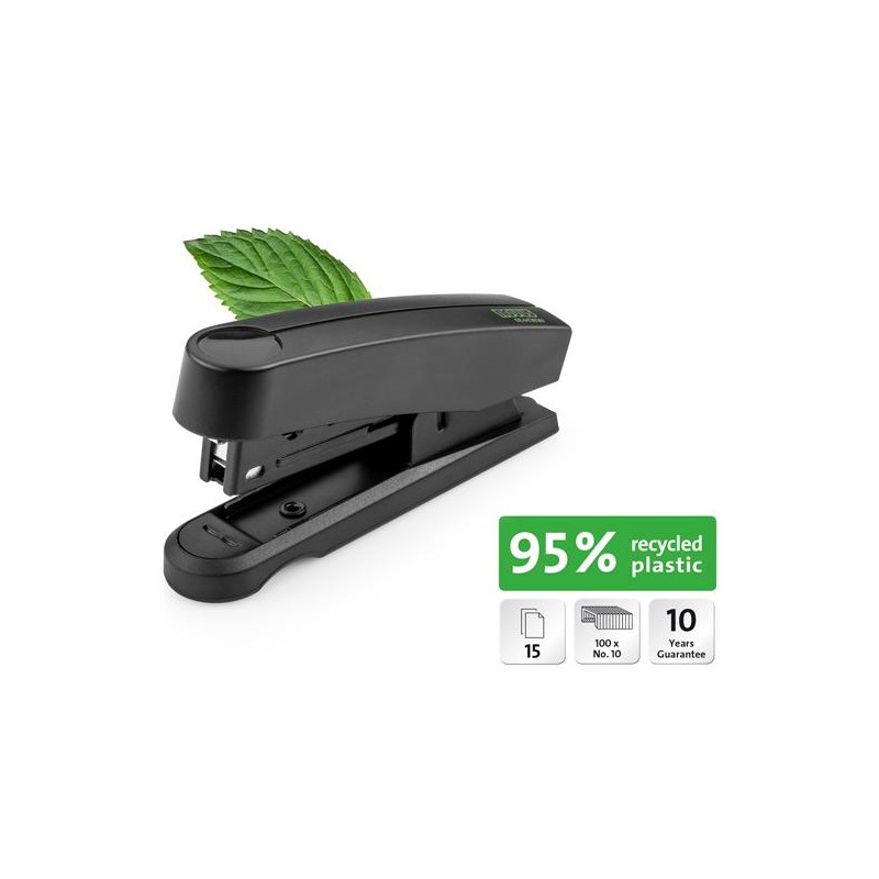 (020-1957) NOVUS GRAPADORA B10 PROFESIONAL RE+NEW INCLUYE 200 GRAPAS NO.10 NEGRO
