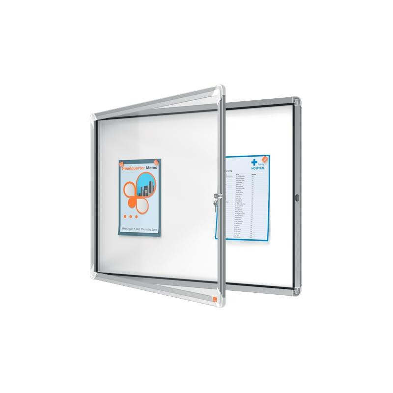 (1902559) NOBO VITRINA INTERIOR PREMIUM PLUS PARA 8 HOJAS A4 SUPERFICIE BLANCA MAGNÉTICA