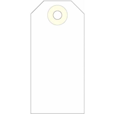 (121372) APLI ETIQUETAS COLGANTES C/ARANDELA 80X38MM CAJA DE 1000 CREMA