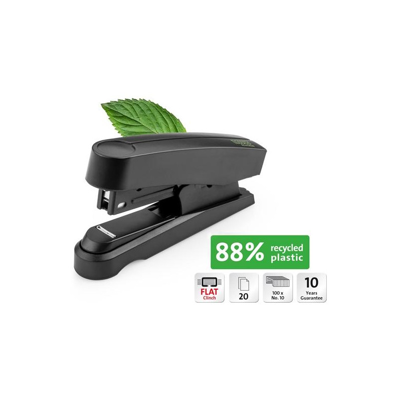 (020-1958) NOVUS GRAPADORA B10FC PROFESIONAL RE+NEW INCLUYE 200 GRAPAS NO.10 NEGRO