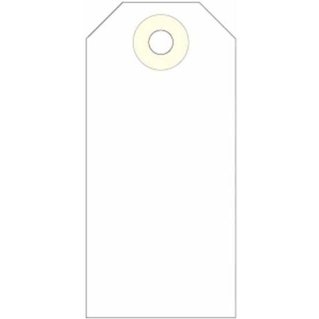(121375) APLI ETIQUETAS COLGANTES C/ARANDELA 120X57MM CAJA DE 1000 CREMA
